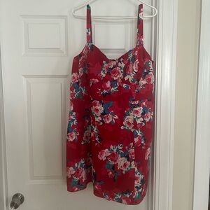 Jessica Simpson red floral summer dress